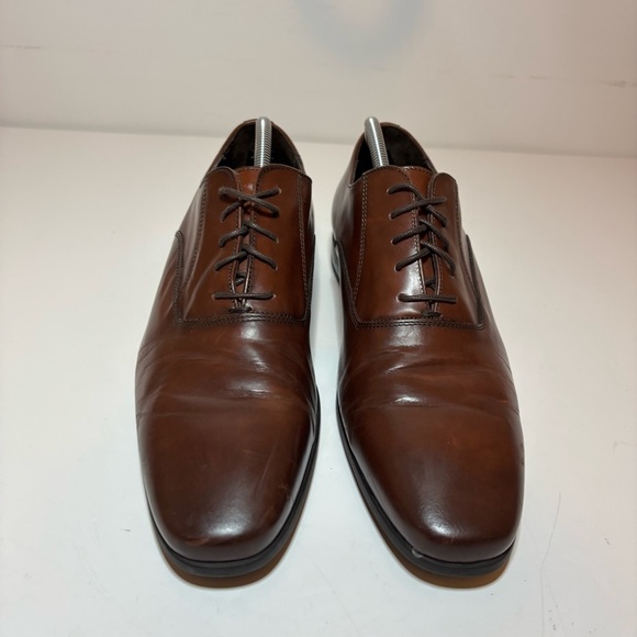 Bruno Magli Mens Milos Brown Calf Oxford Dress Shoe Size 11.5 M Made In Italy - Picture 7 of 11